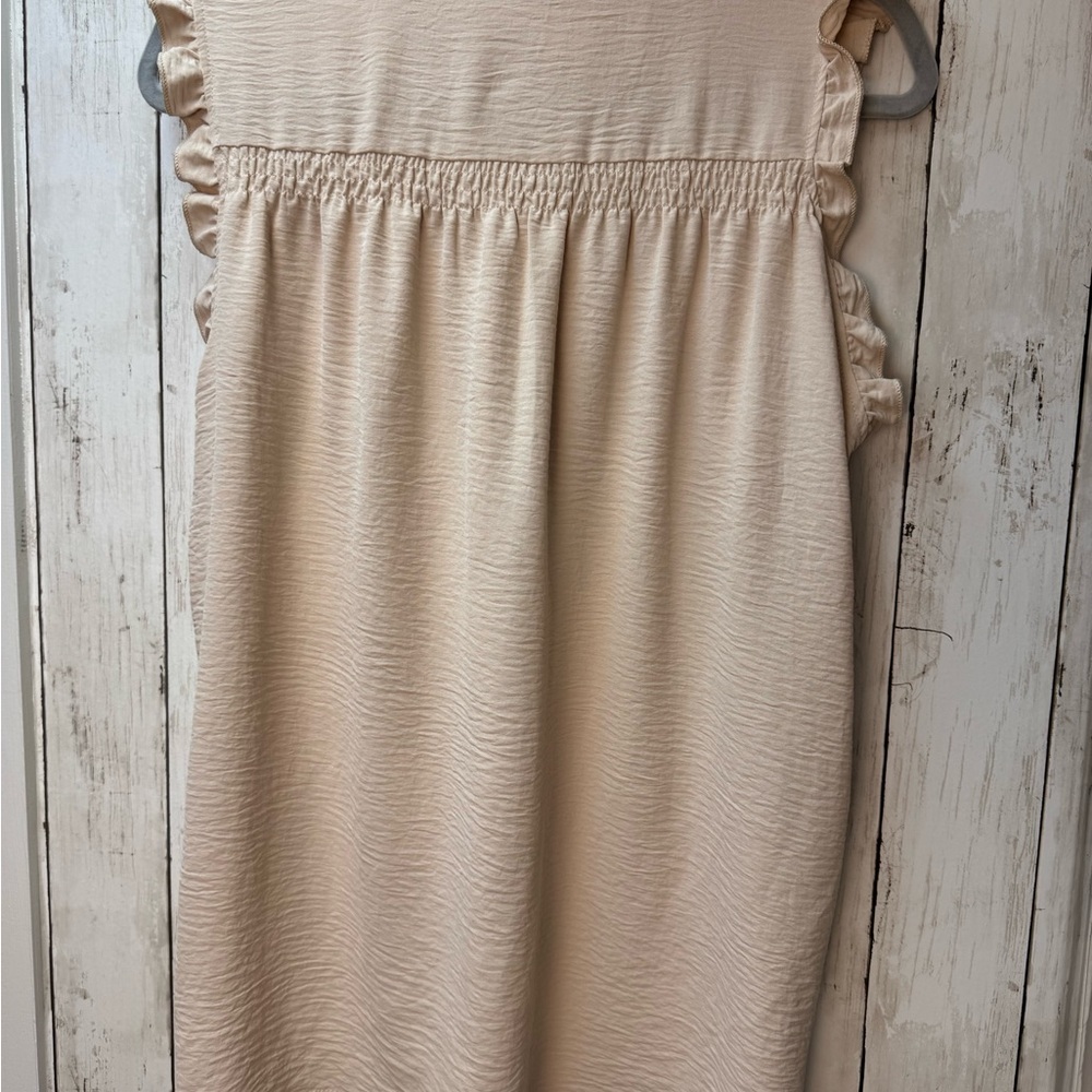 ePretty Beige Ruffle Blouse - Picture 4 of 10